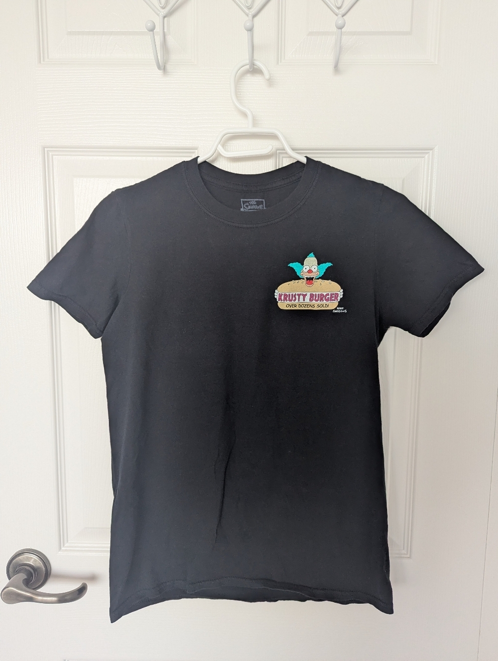 The Simpsons Krusty Burger Black Short-Sleeve Graphic Tee